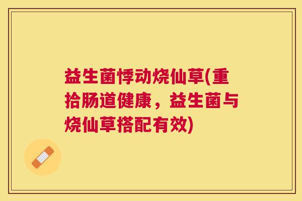 益生菌悸动烧仙草(重拾肠道健康，益生菌与烧仙草搭配有效)