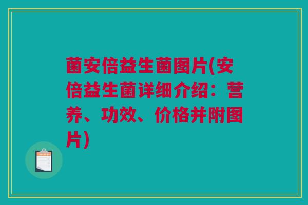 菌安倍益生菌图片(安倍益生菌详细介绍：营养、功效、价格并附图片)