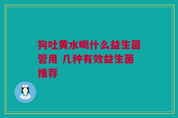 狗吐黄水喝什么益生菌管用 几种有效益生菌推荐