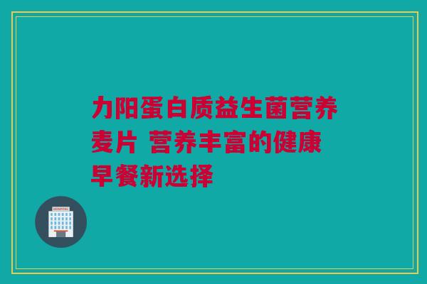 力阳蛋白质益生菌营养麦片 营养丰富的健康早餐新选择
