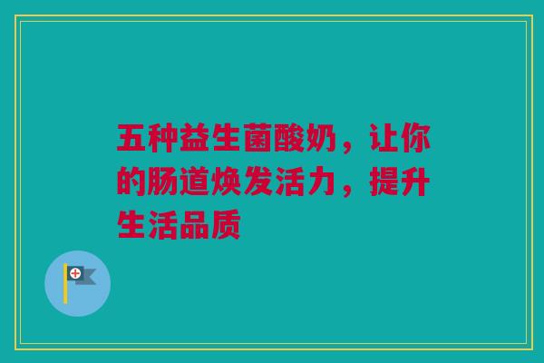 五种益生菌酸奶，让你的肠道焕发活力，提升生活品质