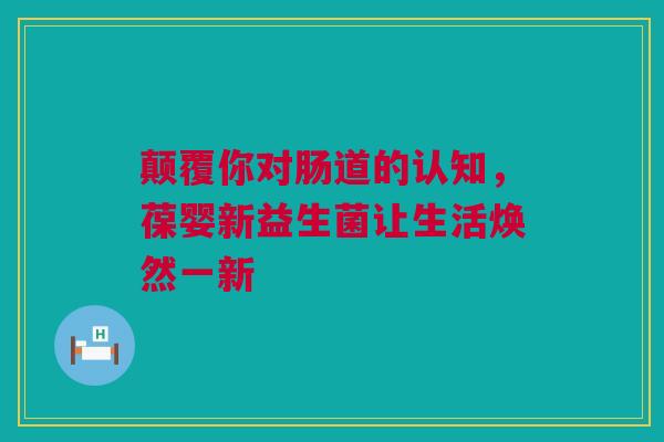 颠覆你对肠道的认知，葆婴新益生菌让生活焕然一新